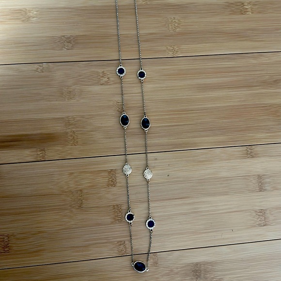 None Jewelry - Long costume jewelry necklace black and gold